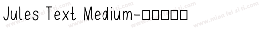 Jules Text Medium字体转换